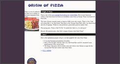 Desktop Screenshot of originofpizza.com