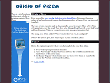 Tablet Screenshot of originofpizza.com